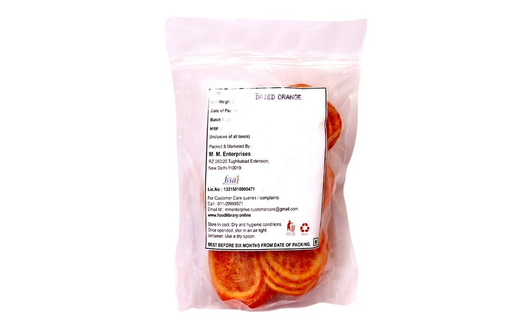 Food Library Dried Orange    Pack  200 grams